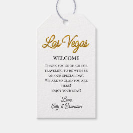 Etiquetas Para Regalos Bienvenidos Bodas de las Vegas Sparkles
