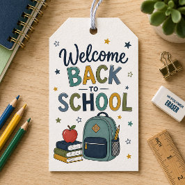 Etiquetas Para Regalos Bienvenidos de vuelta a la escuela