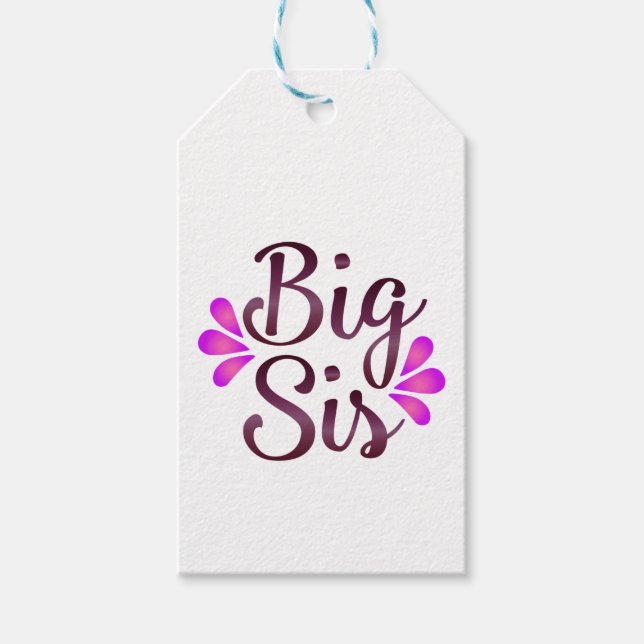 Etiquetas Para Regalos Big Sis (Anverso)