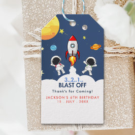 Etiquetas Para Regalos Birthday boy with Astronaut, Space Theme