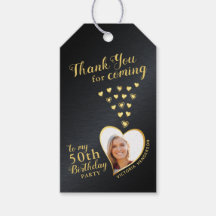 Black and Gold Gracias por tu 50 cumpleaños