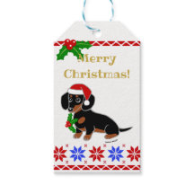 Black and Tan Dachshund Santa