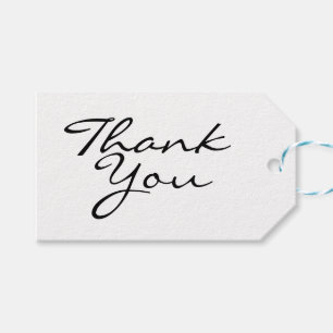 Etiquetas Para Regalos Black And White Gracias Moderno