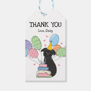 Etiquetas Para Regalos Black Brussels Griffon Dog Favor de cumpleaños