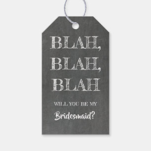 Etiquetas Para Regalos Blah Blah Blah - Divertida Propuesta de Dama de Ho