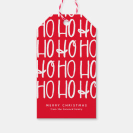 Etiquetas Para Regalos Blanco blanco y simple lindo ho ho ho ho ho Navida