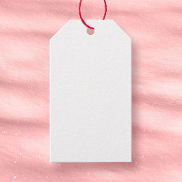 Etiquetas Para Regalos Blanco claro de 3,5" x 5" Baby Shower mate en blan