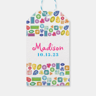 Etiquetas Para Regalos BLING BLING Gemstone Birthday Bat Mitzvah Gift
