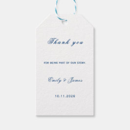 Etiquetas Para Regalos Blue and White Wedding