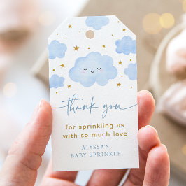Etiquetas Para Regalos Blue Boy Cloud Stars Baby Sprinkle