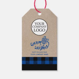 Etiquetas Para Regalos Blue Buffalo Plaid Warm Wiers Navidades de la comp