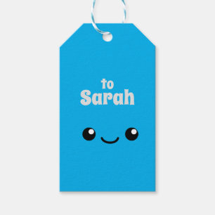 Etiquetas Para Regalos Blue Cutie