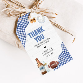 Etiquetas Para Regalos Blue Football Baby Shower Favor Tags