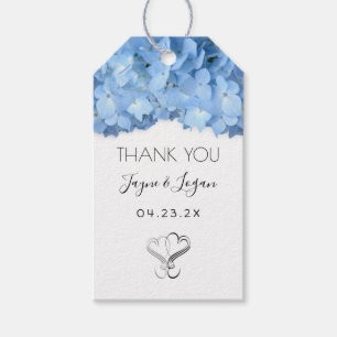 Etiquetas Para Regalos Blue Heaven Floral Wedding Favor De Atar En Las Et