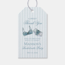 Etiquetas Para Regalos Blue Lingerie Shower Bachelorette Bridal Favor