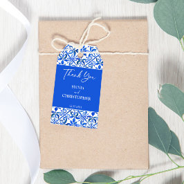 Etiquetas Para Regalos Blue Talavera Baldosas de España favor de la boda
