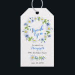 Etiquetas Para Regalos Blue White Daisy Floral 80th Birthday Gracias<br><div class="desc">Fiesta de cumpleaños número 80 de cornflower margarita blanca floral de margarita azul marrón a favor de etiquetas. Esta fiesta de cumpleaños número 80 de margaritas azules y blancas etiqueta de agradecimiento es una buena elección para un verano o una fiesta de cumpleaños de primavera. Esta margarita de camomila o...</div>