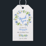 Etiquetas Para Regalos Blue White Daisy Floral 80th Birthday Gracias<br><div class="desc">Fiesta de cumpleaños número 80 de cornflower margarita blanca floral de margarita azul marrón a favor de etiquetas. Esta fiesta de cumpleaños número 80 de margaritas azules y blancas etiqueta de agradecimiento es una buena elección para un verano o una fiesta de cumpleaños de primavera. Esta margarita de camomila o...</div>