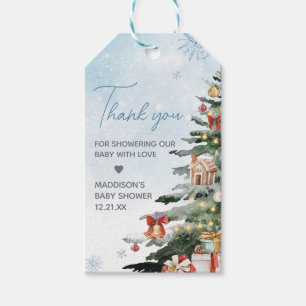 Etiquetas Para Regalos Blue Winter Baby It's Cold Outside Favor Tags