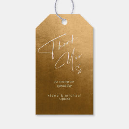 Etiquetas Para Regalos Boda acuarela Gracias Otoño Gold ID786