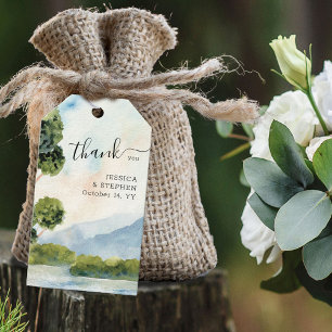 Etiquetas Para Regalos Boda acuático Evergreen