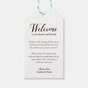 Etiquetas Para Regalos Boda Bienvenidos A La Cesta De Bolsas De Regalo De