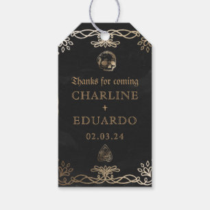 Etiquetas Para Regalos Boda Black Gothasy Gold Ivy