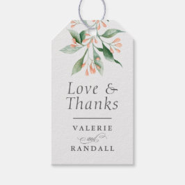 Etiquetas Para Regalos Boda Botánico Sencillo Y Elegante Gracias