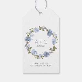 Etiquetas Para Regalos Boda Bridal Shower Favor Gracias Dusty Blue