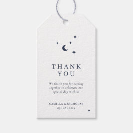 Etiquetas Para Regalos Boda celeste Minimalista clásico