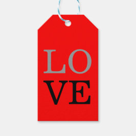 Etiquetas Para Regalos Boda de amor de fondo rojo gris