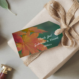 Etiquetas Para Regalos Boda De Colores De Otoño Gracias Por Favorecer Eti