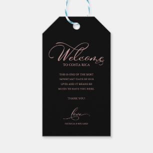 Etiquetas Para Regalos Boda de Destino Elegante Agradecimiento de Bienven