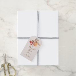 Etiquetas Para Regalos Boda de flores boho de otoño rústico moderno