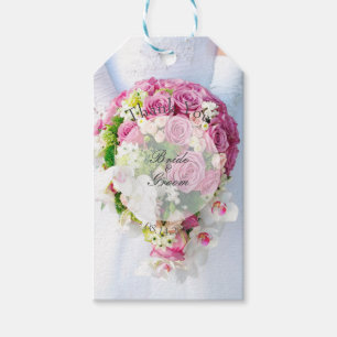 Etiquetas Para Regalos Boda de flores de encaje de novia