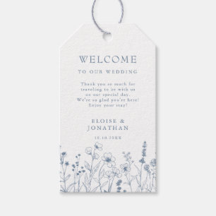 Etiquetas Para Regalos Boda de flores silvestres Minimalistas simples