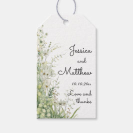 Etiquetas Para Regalos Boda de flores verdes Dusty Sage Green