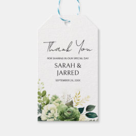 Etiquetas Para Regalos Boda de flores y vegetación