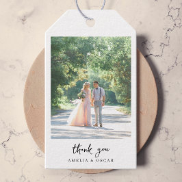 Etiquetas Para Regalos Boda de fotografías minimalista elegante