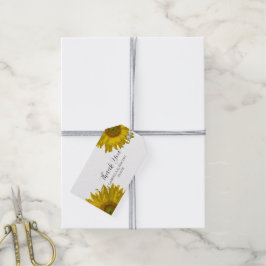 Etiquetas Para Regalos Boda De Girasol Amarillo Gracias Por Favorecer Las