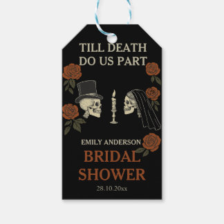 Etiquetas Para Regalos Boda de Halloween Hasta que la Muerte nos Separe B