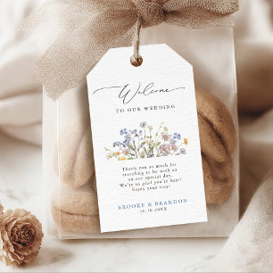 Etiquetas Para Regalos Boda de jardín de flores silvestres de primavera c