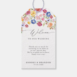Etiquetas Para Regalos Boda de jardín de flores silvestres de primavera c