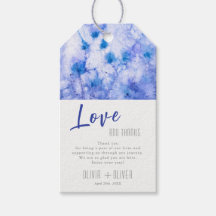 Boda de Jardín de Invierno Azul Amor y Agradecimie