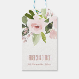 ETIQUETAS PARA REGALOS BODA DE LA FLORAL DE LA FLORAL DE LA RUBOR DE LA L