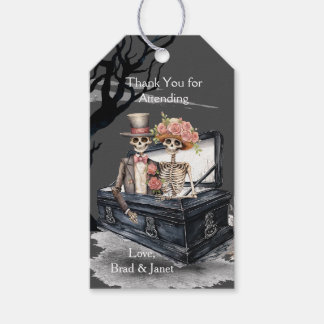 Etiquetas Para Regalos Boda de la pareja Skeleton