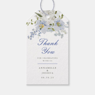 Etiquetas Para Regalos Boda de las Flores Azules de Francia