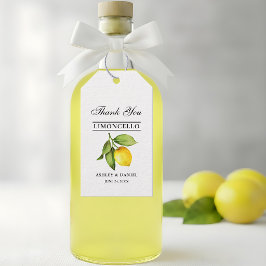 Etiquetas Para Regalos Boda de Limoncello de Limón acuarela