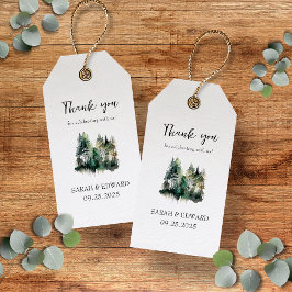 Etiquetas Para Regalos Boda de los bosques rusos gracias