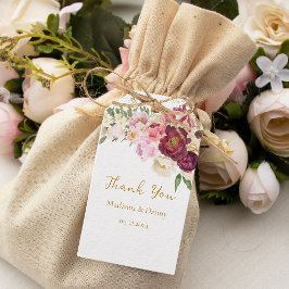 Etiquetas Para Regalos Boda de Matrimonio de Abrazo FLORAL
